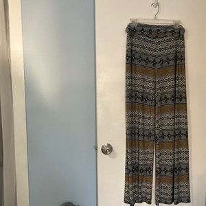 Silky, palazzo pants